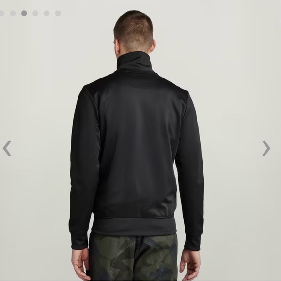 G-Star Aichesal Or Slim Tracktop Sweat zip up size Small black and white - Picture 4 of 15